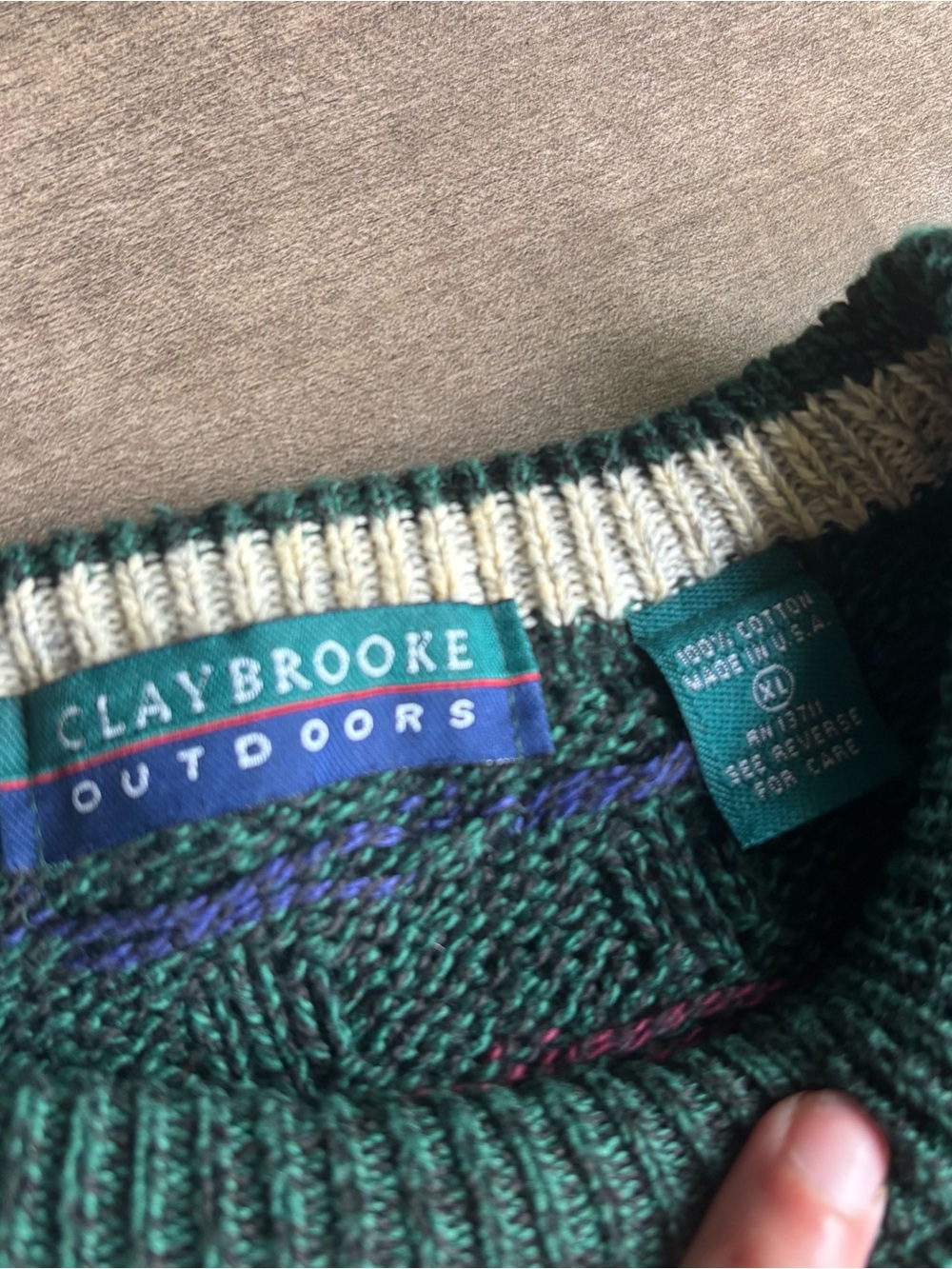 Claybrooke Outdoors Vintage Knit Sweater - Picture 4 of 4